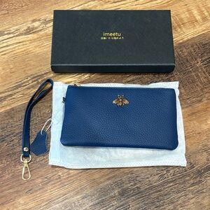 Imeetu Blue Wristlet Wallet